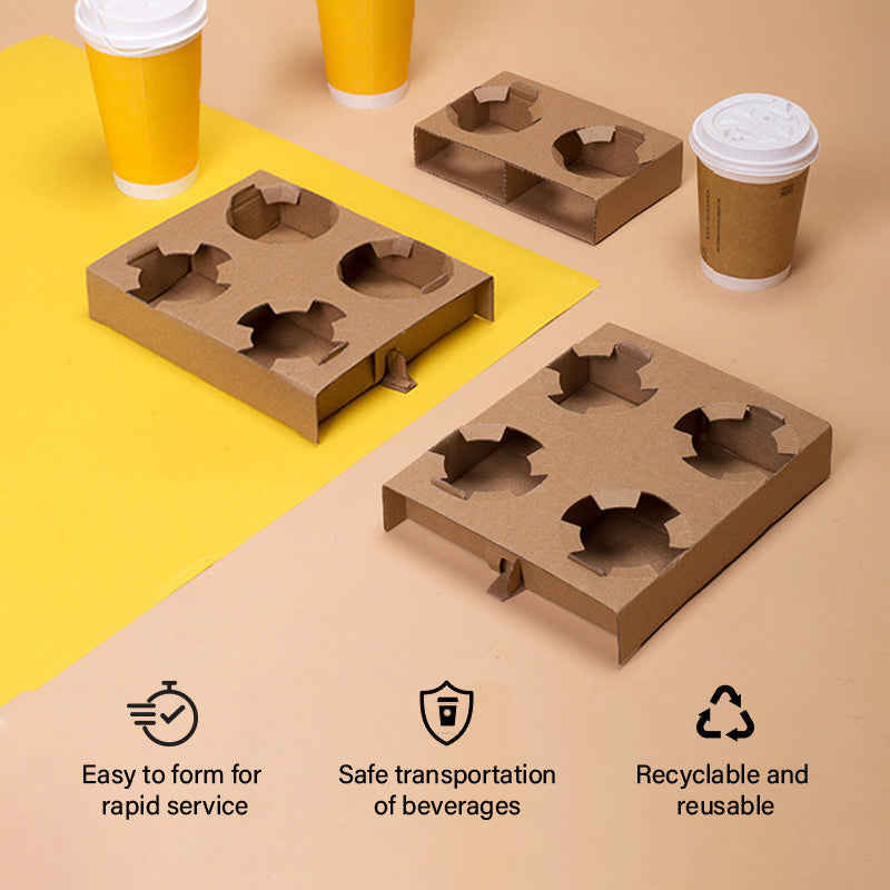 2/4 Cup Kraft Cup Holders