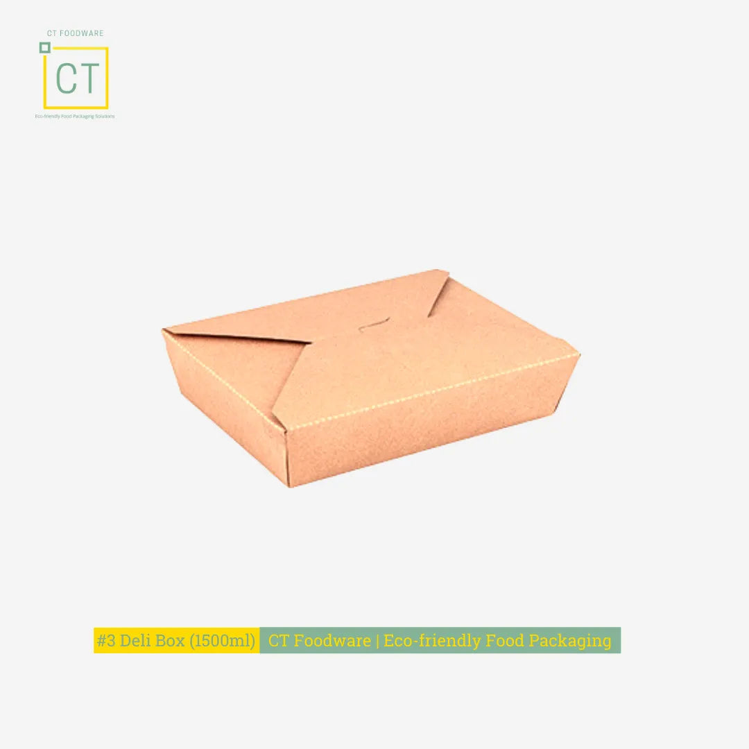 Takeaway Box #3| CT Foodware | Eco-friendly Food Packaging