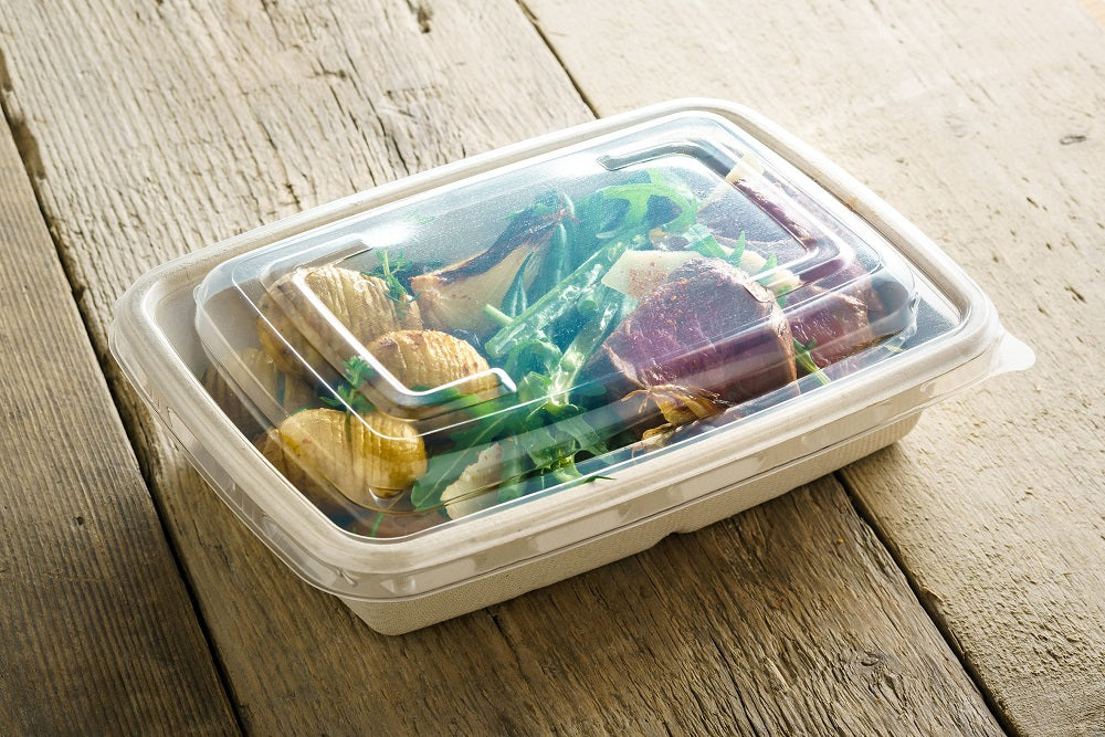 30oz Rectangular Bagasse Trays