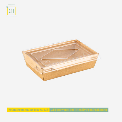 700ml Rectangular Container with Lid | CT Foodware