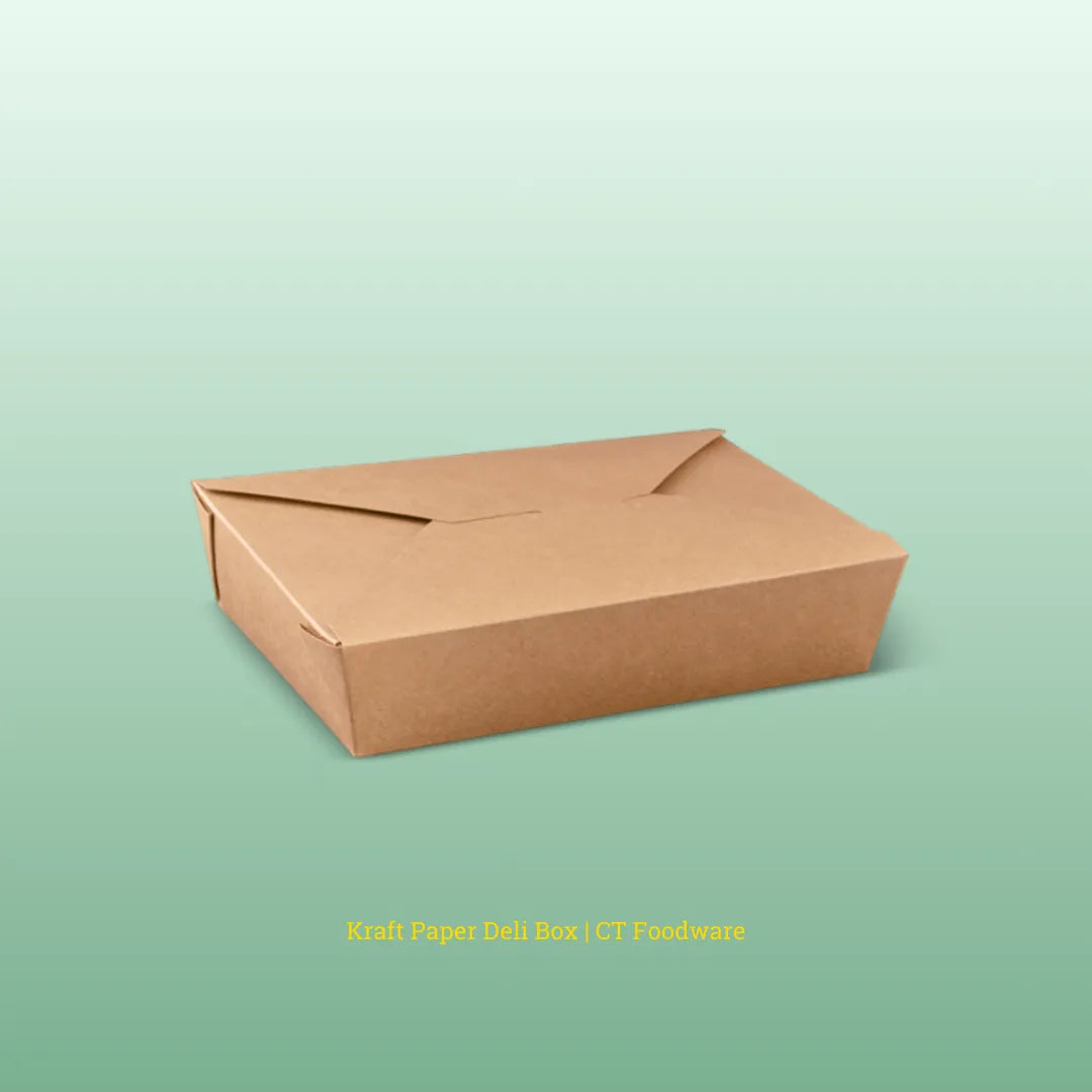 Kraft Paper Takeaway Food Box | CT Foodware | Food Packaging