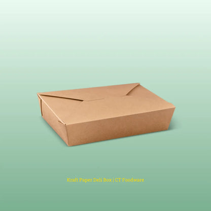 Kraft Paper Takeaway Food Box | CT Foodware | Food Packaging