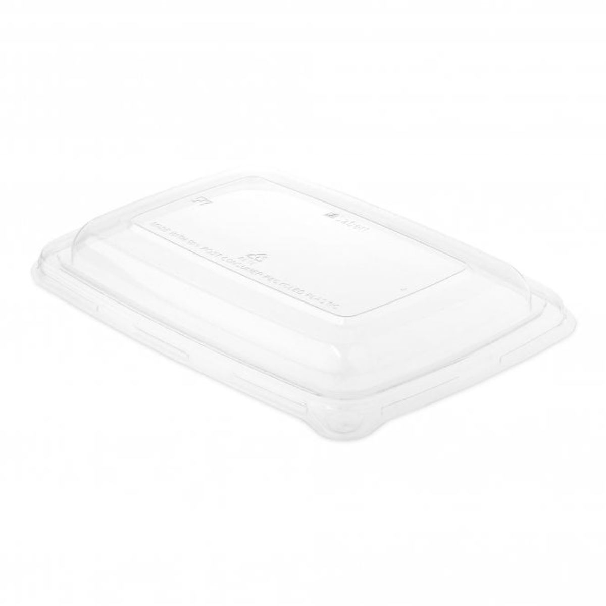 30oz Rectangular Bagasse Tray Lids (PET)
