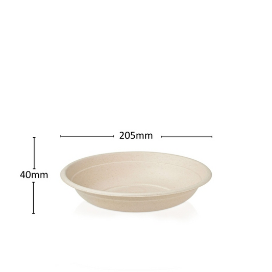 750ml Round Bagasse Bowls