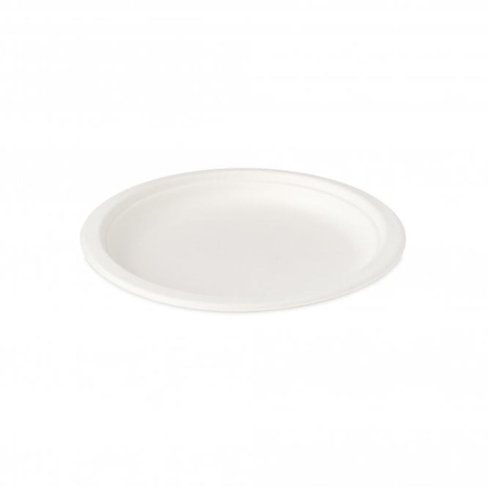 6” Round Bagasse Plates