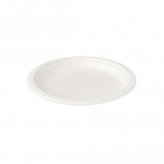 6” Round Bagasse Plates