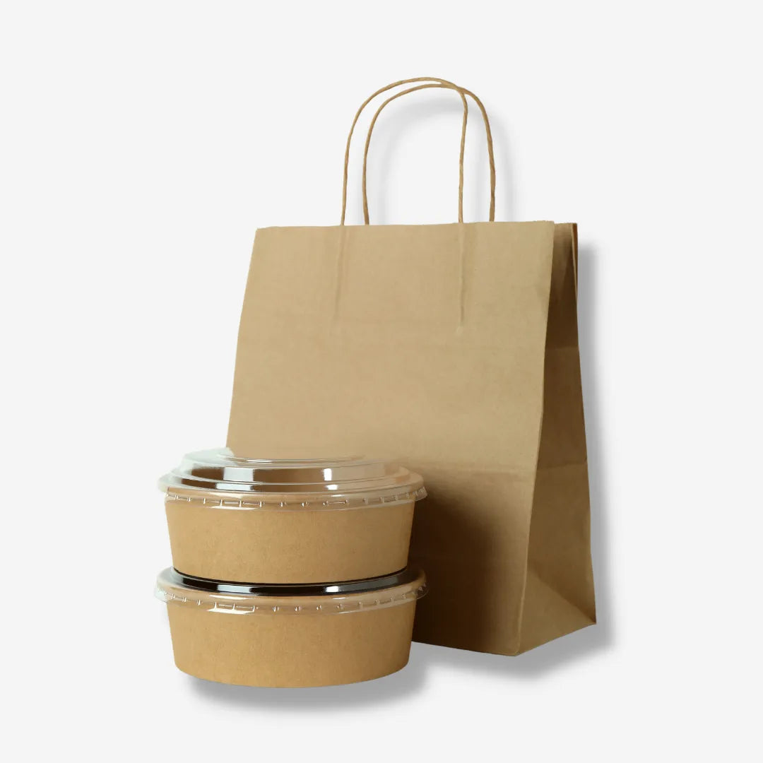 Eco-friendly Kraft paper bowls and paper bags for F&B in Singapore - CT Foodware