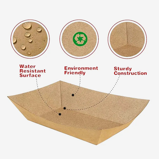 Kraft Paper Food Tray | CT Foodware