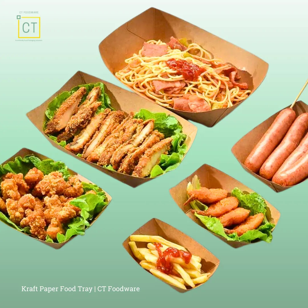 Kraft Food Tray | Eco-friendly Food Packaging | CT Foodware