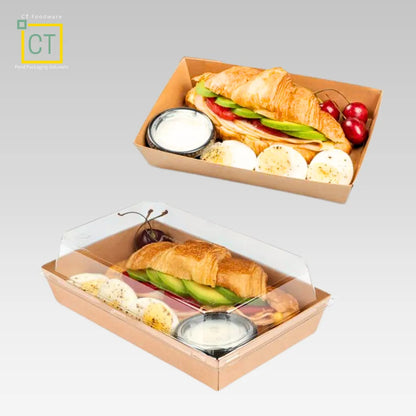 Food Tray w PET Lid | Eco-friendly Food Packaging | CT Foodware